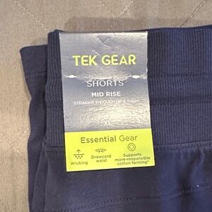 Tek Gear Dark Blue Mid Rise Shorts